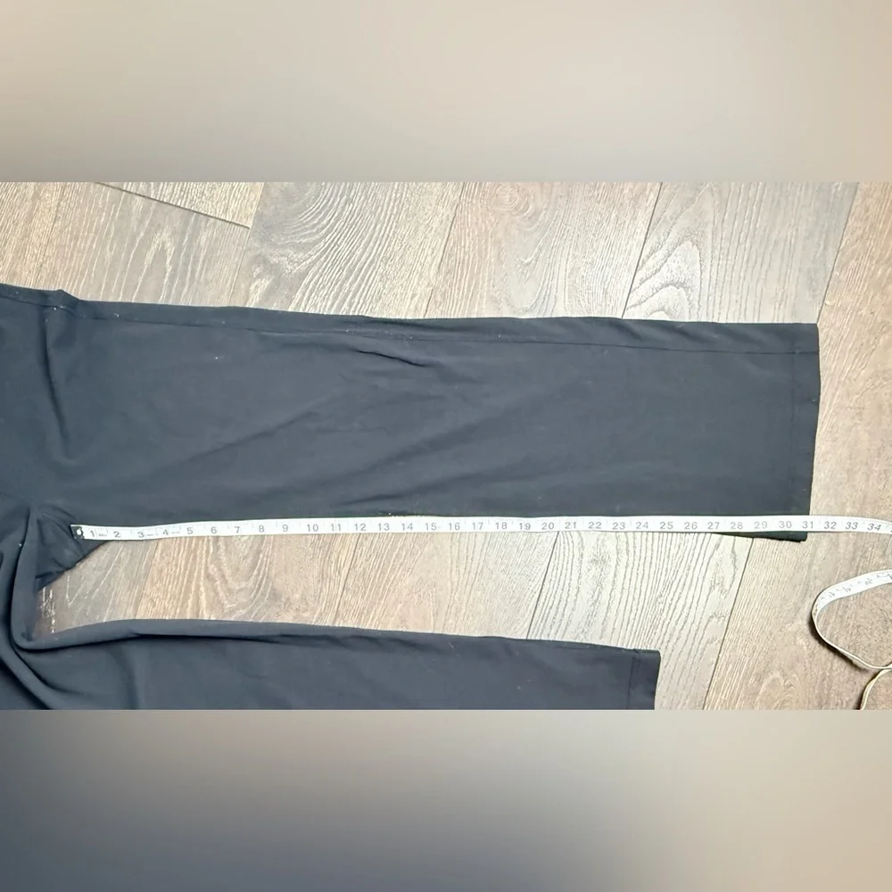 Lululemon Black Leggings with Blue Waistband